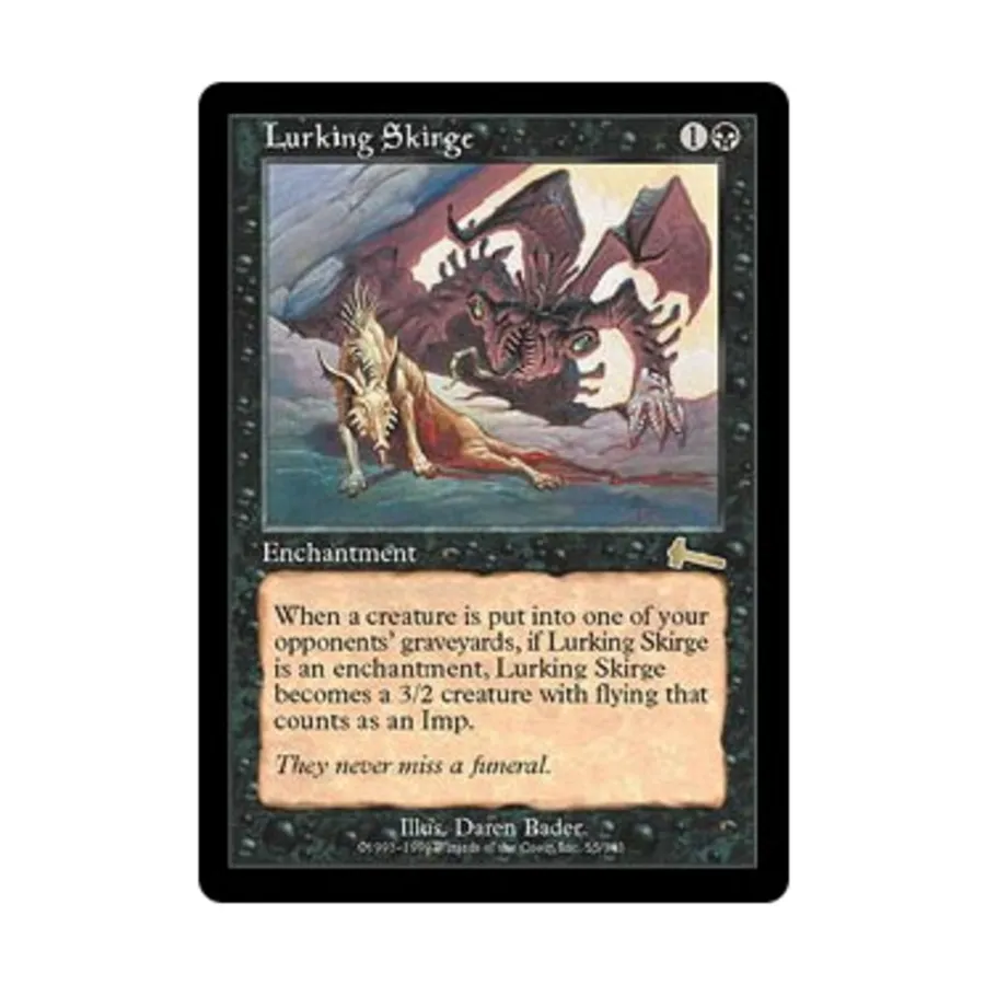 CCG Затаившийся Скирдж (клавиша R), MTG - Urza's Legacy
CCG Затаившийся Скирдж (клавиша R), MTG - Urza's Legacy