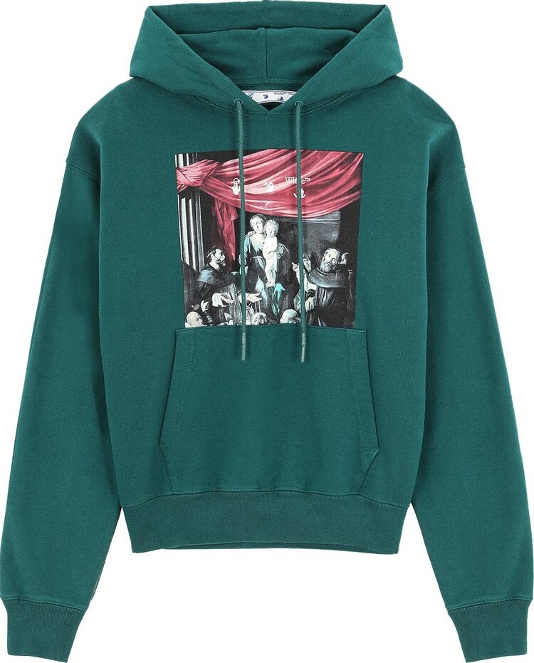 Толстовка Off-White Caravaggio Painting Over Hood 'Dark Green', зеленый
Толстовка Off-White Caravaggio Painting Over Hood 'Dark Green', зеленый