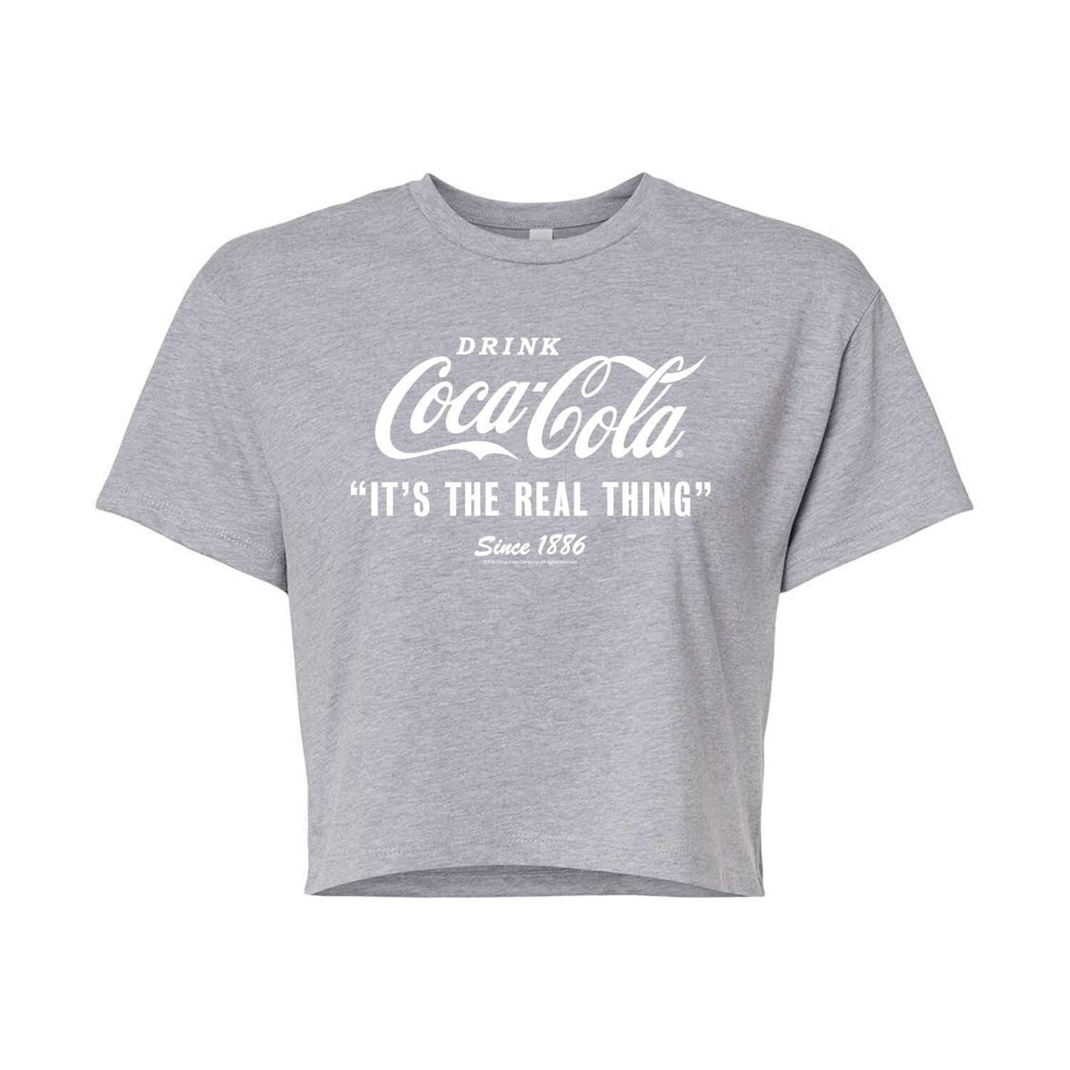 Укороченная футболка с рисунком Coca-Cola Real Thing для юниоров Licensed Character, серый
Укороченная футболка с рисунком Coca-Cola Real Thing для юниоров Licensed Character, серый