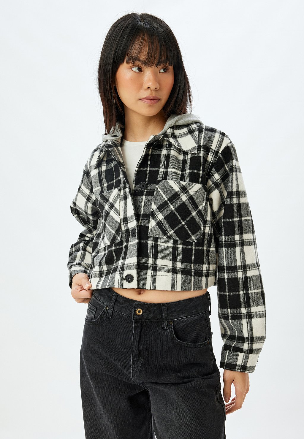 Летняя куртка CROP Koton, черный
Летняя куртка CROP Koton, черный