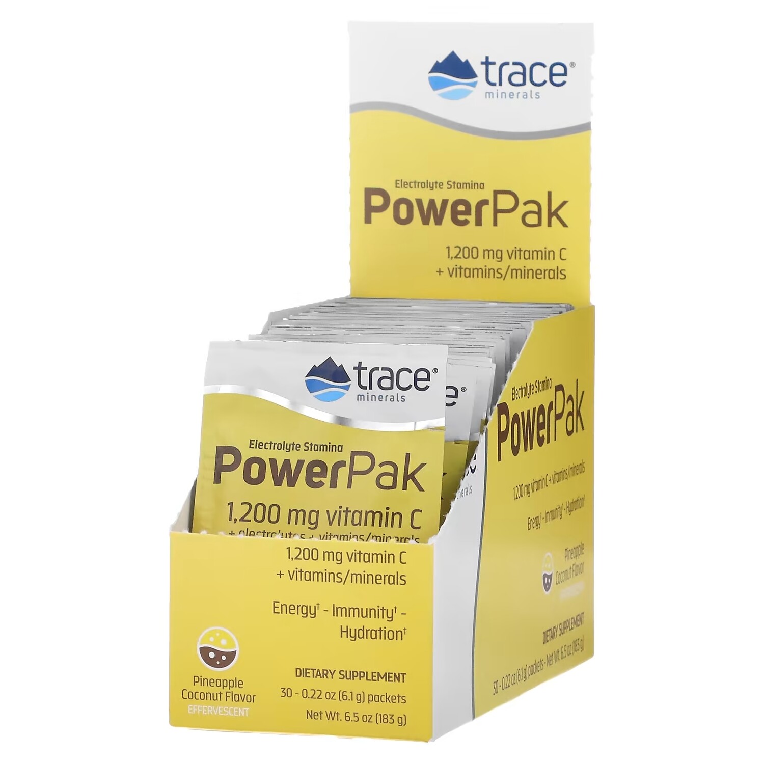 Добавка Trace Minerals Electrolyte Stamina PowerPak, ананас и кокос, 30 пакетиков по 6,1 г
Добавка Trace Minerals Electrolyte Stamina PowerPak, ананас и кокос, 30 пакетиков по 6,1 г