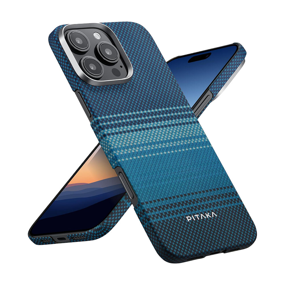 Чехол Pitaka Tactile Woven для iPhone 16 Pro с MagSafe, Moonrise, Голубой, Чехол Pitaka Tactile Woven для iPhone 16 Pro с MagSafe, Moonrise
Чехол Pitaka Tactile Woven для iPhone 16 Pro с MagSafe, Moonrise, Голубой, Чехол Pitaka Tactile Woven для iPhone 16 Pro с MagSafe, Moonrise