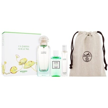 UN JARDIN SUR LE NIL by Hermes EDT Spray 3,3 унции, гель для душа 1,3 унции и EDT Spray 0,5 унции 
UN JARDIN SUR LE NIL by Hermes EDT Spray 3,3 унции, гель для душа 1,3 унции и EDT Spray 0,5 унции