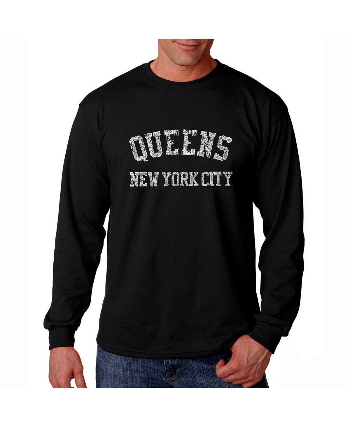 Мужская футболка с длинным рукавом word art - queens ny neighborhoods LA Pop Art, черный
Мужская футболка с длинным рукавом word art - queens ny neighborhoods LA Pop Art, черный