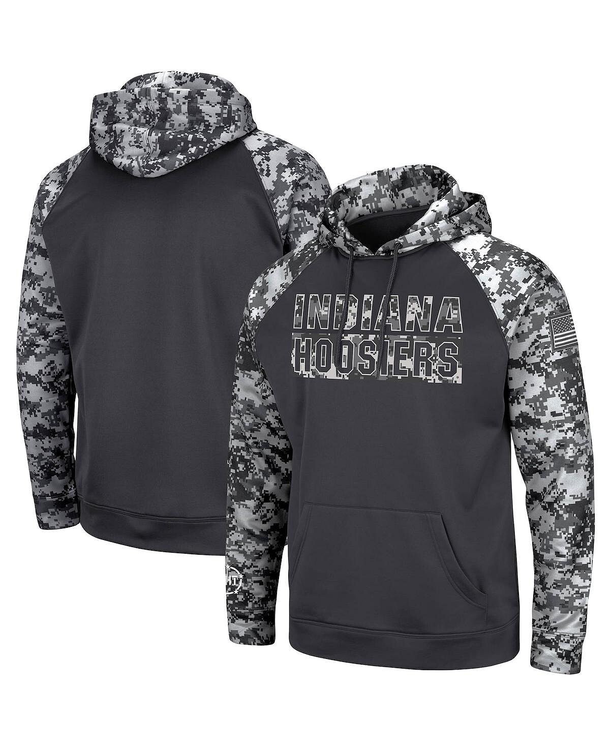 Мужская темно-серая толстовка с капюшоном indiana hoosiers oht в стиле милитари appreciation digital camo pullover hoodie Colosseum, мульти
Мужская темно-серая толстовка с капюшоном indiana hoosiers oht в стиле милитари appreciation digital camo pullover hoodie Colosseum, мульти