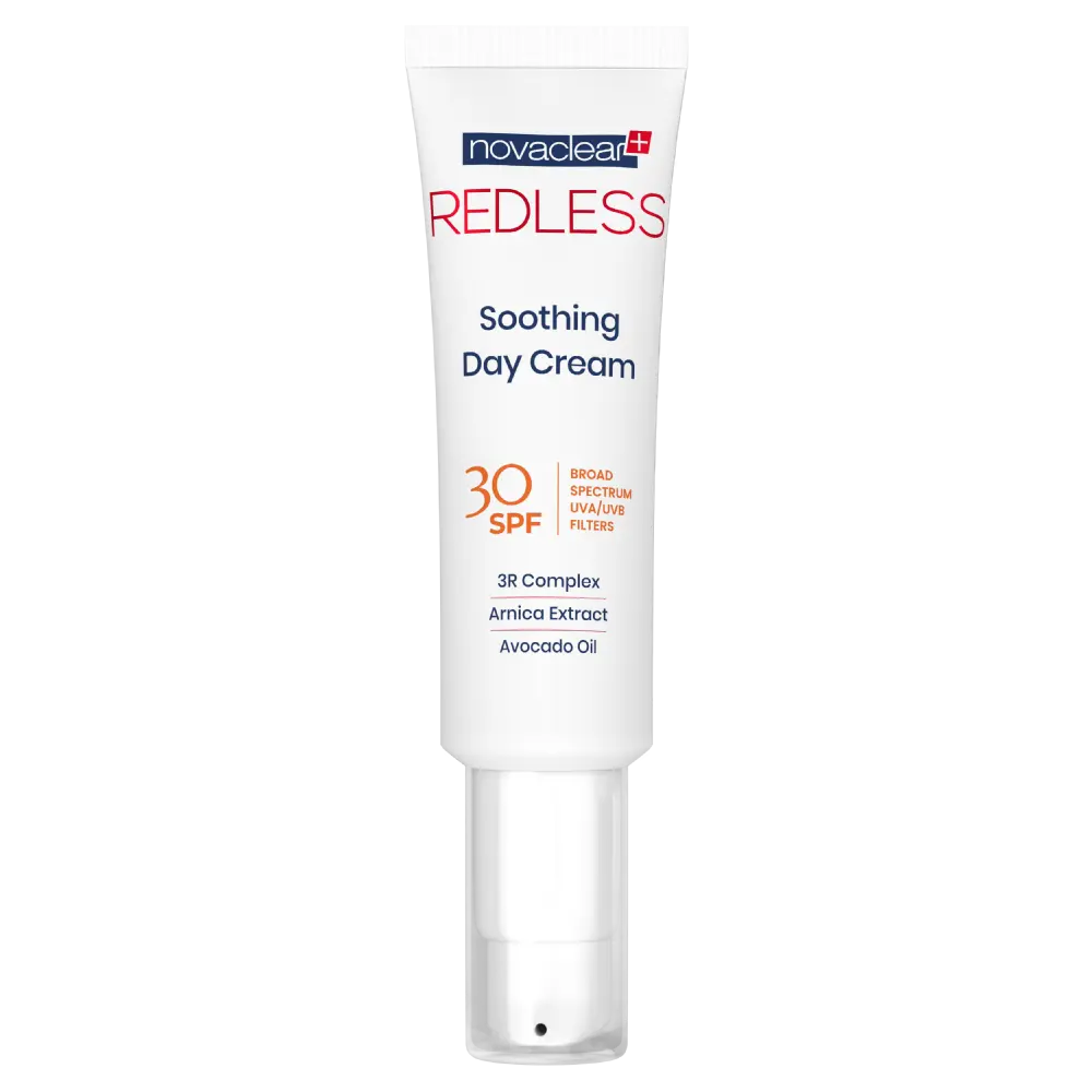 Крем укрепляющий капилляры с spf30 для лица Novaclear Redless, 50 мл
Крем укрепляющий капилляры с spf30 для лица Novaclear Redless, 50 мл