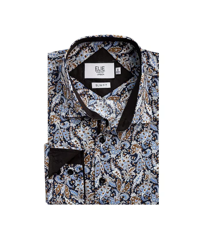 Спортивная рубашка Big Boys Navy Paisley Slim Fit Elie Balleh, синий
Спортивная рубашка Big Boys Navy Paisley Slim Fit Elie Balleh, синий