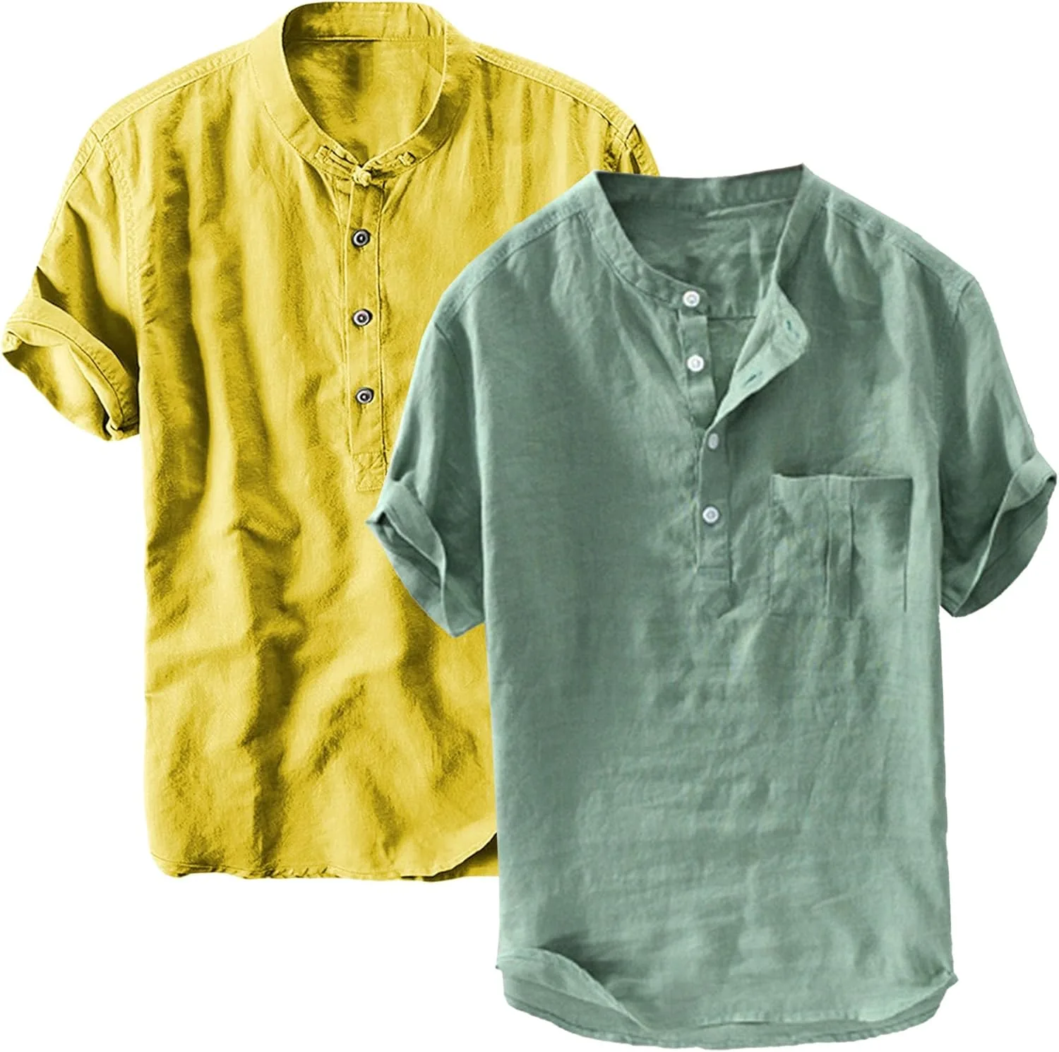 2 упаковки мужских повседневных рубашек-поло Henley с коротким рукавом DGHM-JLMY
2 упаковки мужских повседневных рубашек-поло Henley с коротким рукавом DGHM-JLMY