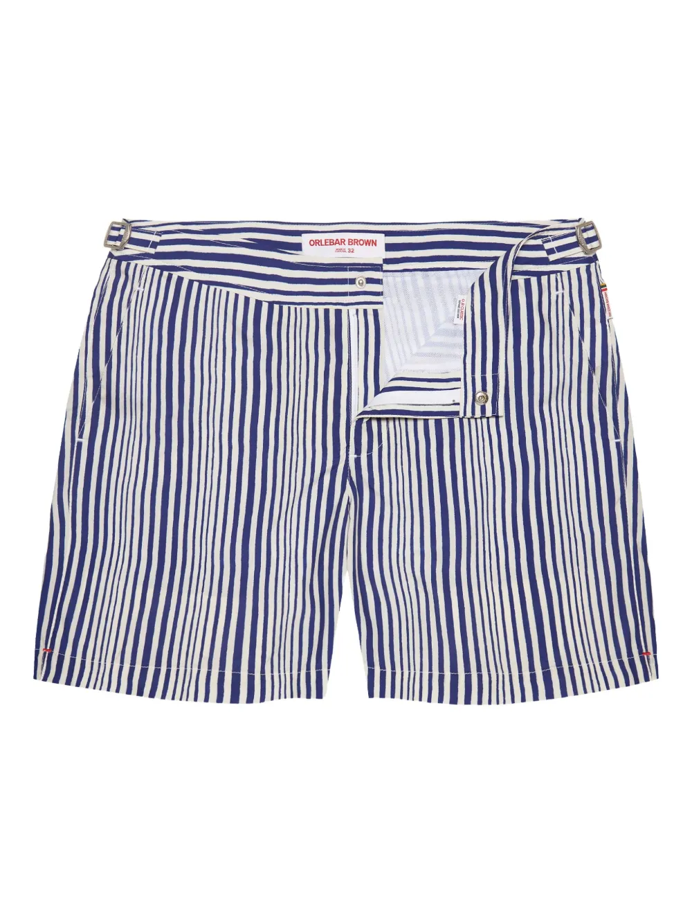 Полосатые плавки-шорты Bulldog Orlebar Brown, синий
Полосатые плавки-шорты Bulldog Orlebar Brown, синий