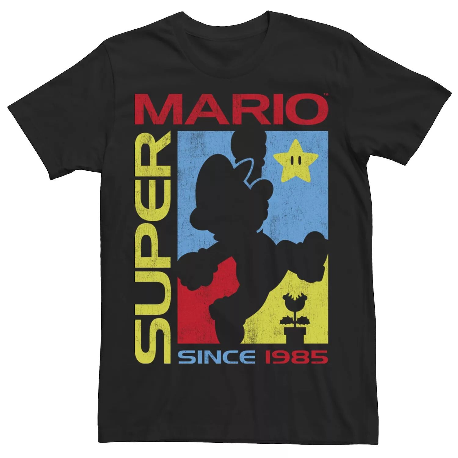 Мужская футболка Super Mario с 1985 года с силуэтом Марио Licensed Character
Мужская футболка Super Mario с 1985 года с силуэтом Марио Licensed Character