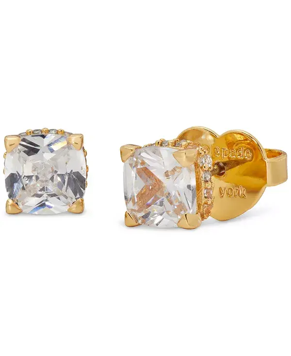 Квадратные серьги-гвоздики с кубическим цирконием Kate Spade New York, clear/gold.
Квадратные серьги-гвоздики с кубическим цирконием Kate Spade New York, clear/gold.