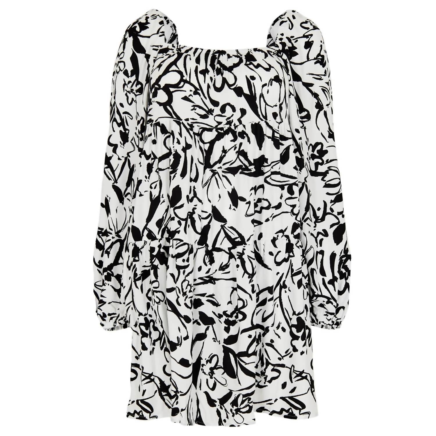 Платье Babydoll с цветочным принтом Brushstroke, многоуровневое, белого цвета APRICOT
Платье Babydoll с цветочным принтом Brushstroke, многоуровневое, белого цвета APRICOT