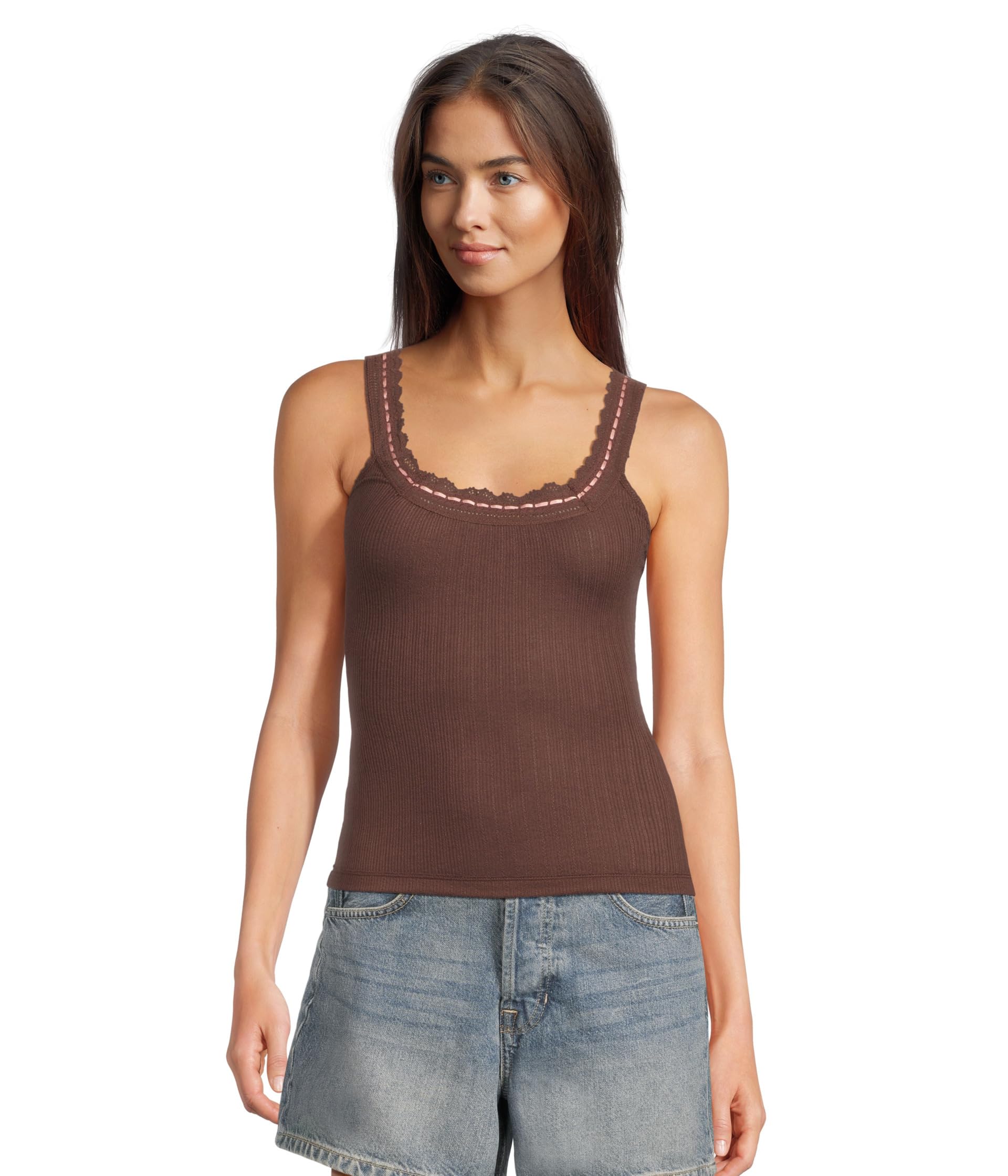 Топ Free People Only You Tank, French Roast 
Топ Free People Only You Tank, French Roast