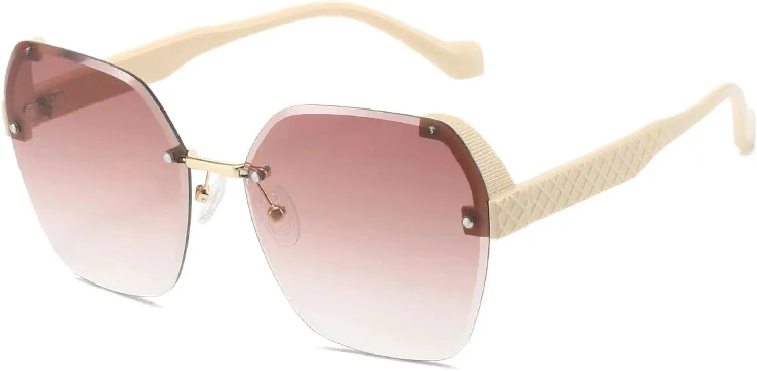 Женские и мужские ретро-очки класса люкс без оправы, модные, стильные, для активного отдыха и вождения, защита от УФ-излучения UV400 TKKTLLT, Beige Gradient Tea
Женские и мужские ретро-очки класса люкс без оправы, модные, стильные, для активного отдыха и вождения, защита от УФ-излучения UV400 TKKTLLT, Beige Gradient Tea