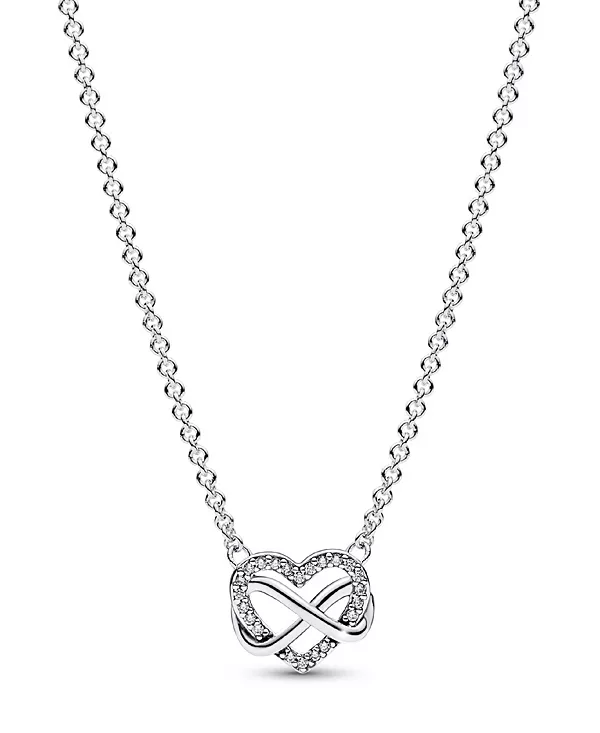 Колье-Колье Moments из стерлингового серебра с сверкающими кубическими цирконами в форме бесконечного сердца Pandora, silver
Колье-Колье Moments из стерлингового серебра с сверкающими кубическими цирконами в форме бесконечного сердца Pandora, silver