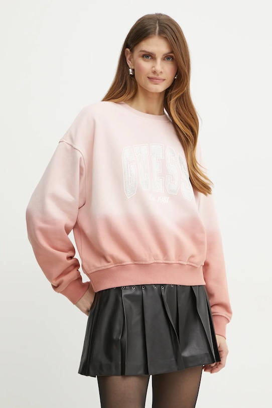 Толстовка Guess, розовый 
Толстовка Guess, розовый