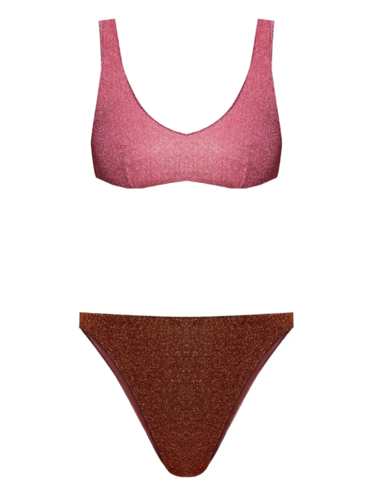 Двухцветное бикини с блестками Oséree, розовый
Двухцветное бикини с блестками Oséree, розовый