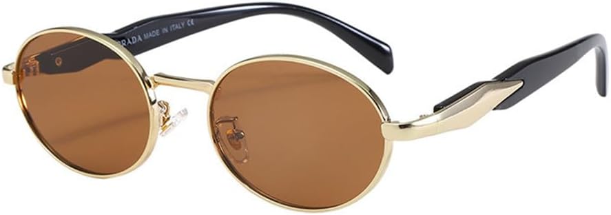 Металлические овальные солнцезащитные очки в стиле панк для мужчин и женщин - защита от УФ-излучения UV400 - ретро-стиль - легкие, подходят для бега и занятий спортом на открытом воздухе UYPTK, Gd-bn
Металлические овальные солнцезащитные очки в стиле панк для мужчин и женщин - защита от УФ-излучения UV400 - ретро-стиль - легкие, подходят для бега и занятий спортом на открытом воздухе UYPTK, Gd-bn