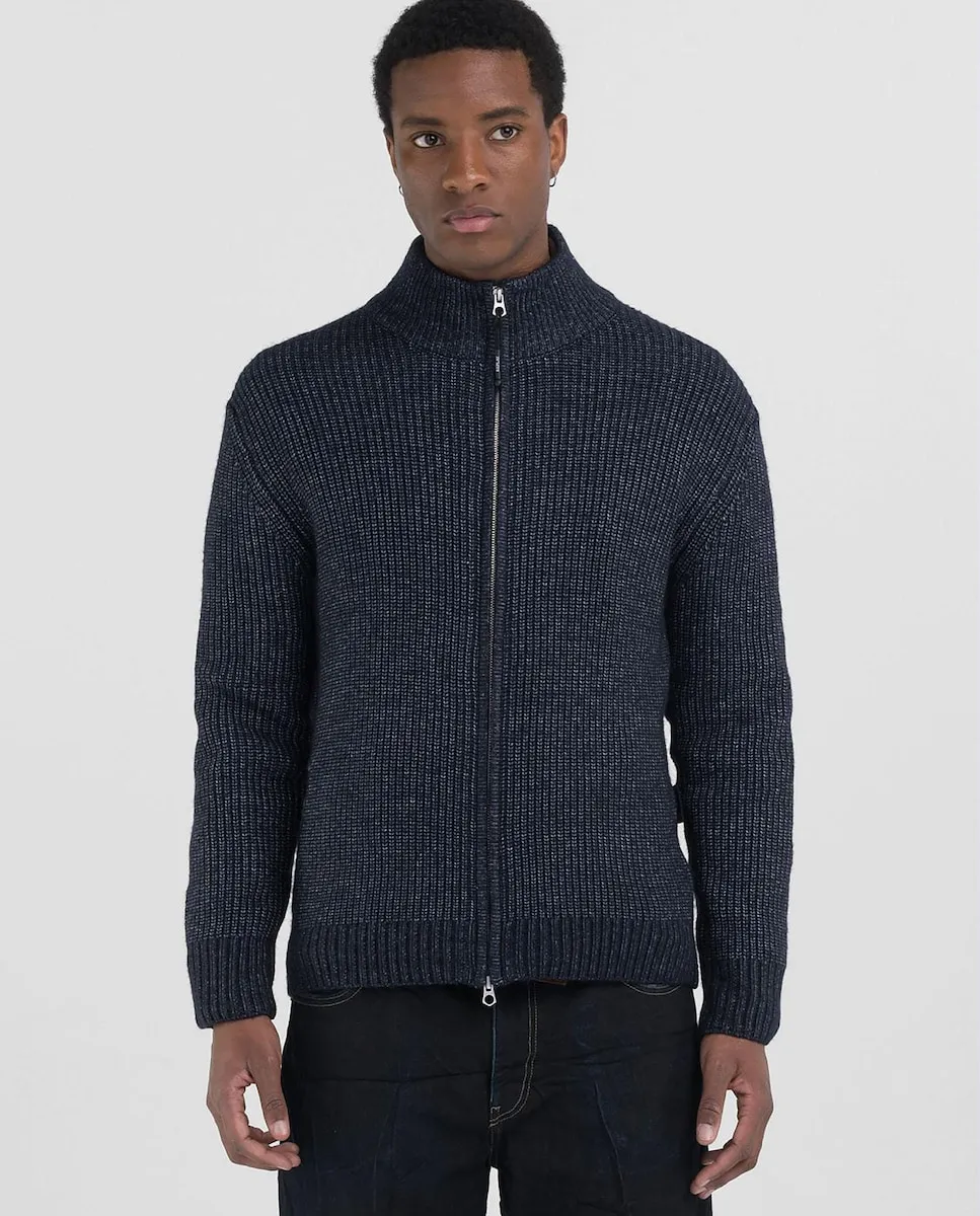 Мужской свитер на молнии Replay, тёмно-синий
Мужской свитер на молнии Replay, тёмно-синий