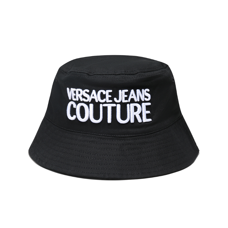 VERSACE JEANS COUTURE Вышитая кепка-ведро с логотипом, Black 
VERSACE JEANS COUTURE Вышитая кепка-ведро с логотипом, Black
