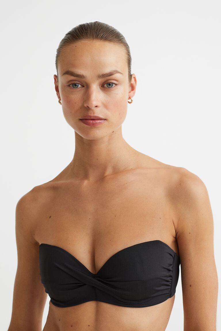 Верх бикини балконет H&M, черный
Верх бикини балконет H&M, черный