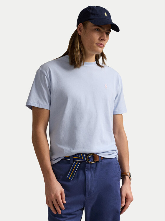 Облегающая футболка 710671438418 Polo Ralph Lauren, голубой
Облегающая футболка 710671438418 Polo Ralph Lauren, голубой