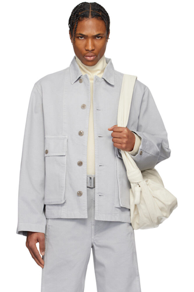 Серая джинсовая куртка свободного кроя LEMAIRE, Серый, Серая джинсовая куртка свободного кроя LEMAIRE 
Серая джинсовая куртка свободного кроя LEMAIRE, Серый, Серая джинсовая куртка свободного кроя LEMAIRE