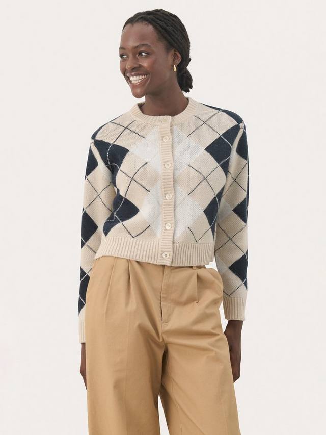 Кардиган из смеси шерсти лайлы аргайл Part Two, цвет French Oak/Multi
Кардиган из смеси шерсти лайлы аргайл Part Two, цвет French Oak/Multi