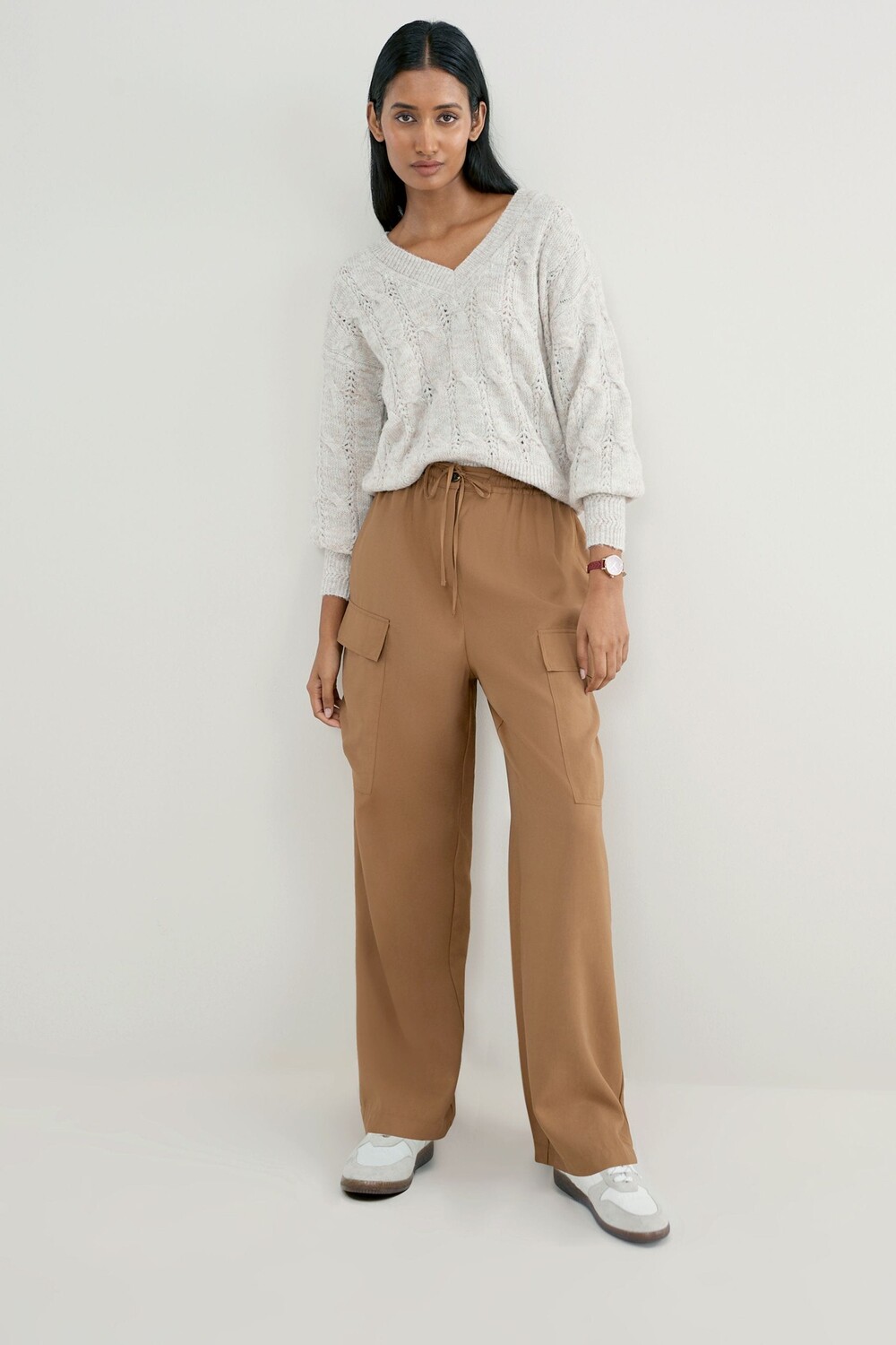 Элегантные брюки-карго Next, коричневый
Элегантные брюки-карго Next, коричневый