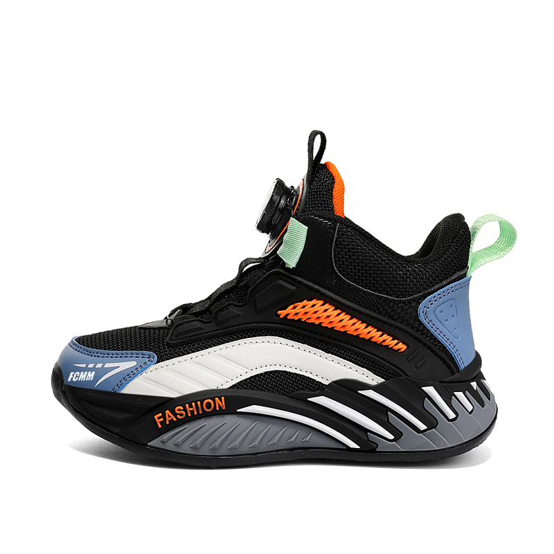 Высокие детские кроссовки для повседневной жизни FCMM, черный/оранжевый
Высокие детские кроссовки для повседневной жизни FCMM, черный/оранжевый