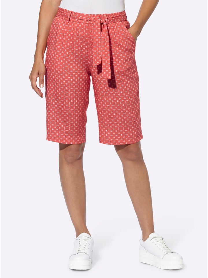 WITT WEIDEN Бермуды с кораллово-белым принтом
WITT WEIDEN Бермуды с кораллово-белым принтом