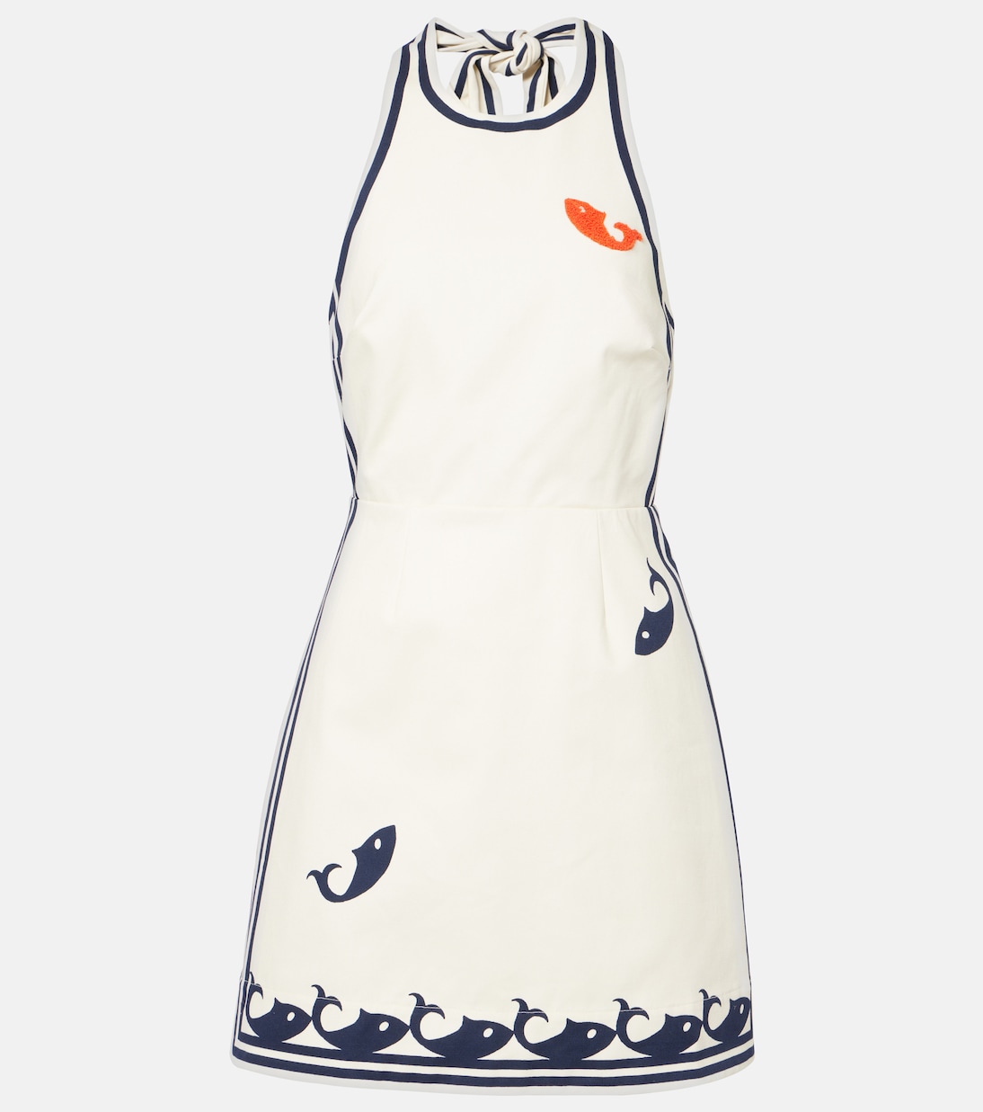 Мини-платье из хлопка с морским принтом Alémais, кремовый
Мини-платье из хлопка с морским принтом Alémais, кремовый