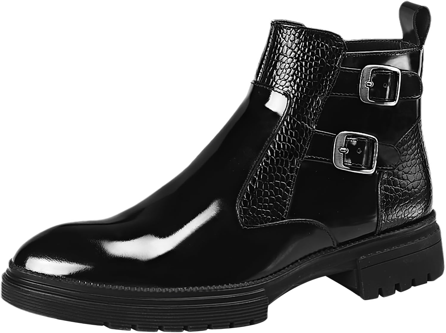 Мужские оксфорды Rismart с боковой молнией, из ПУ-кожи, высокие повседневные ботильоны, черный
Мужские оксфорды Rismart с боковой молнией, из ПУ-кожи, высокие повседневные ботильоны, черный