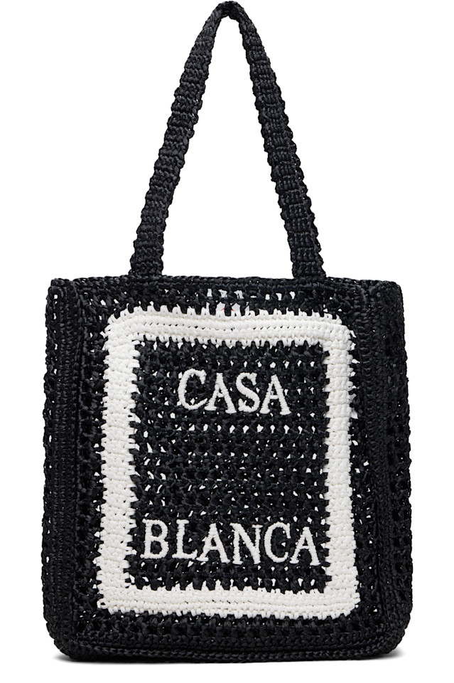 Сумка-Тоут из рафии Casablanca, черный
Сумка-Тоут из рафии Casablanca, черный