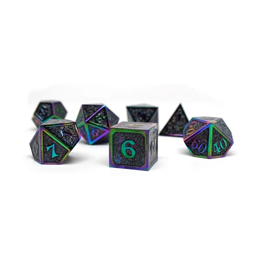 Героический кубик металлического блеска — разноцветный (7), Dice - Metal 7 Piece Poly Sets (Easy Roller Dice)
Героический кубик металлического блеска — разноцветный (7), Dice - Metal 7 Piece Poly Sets (Easy Roller Dice)