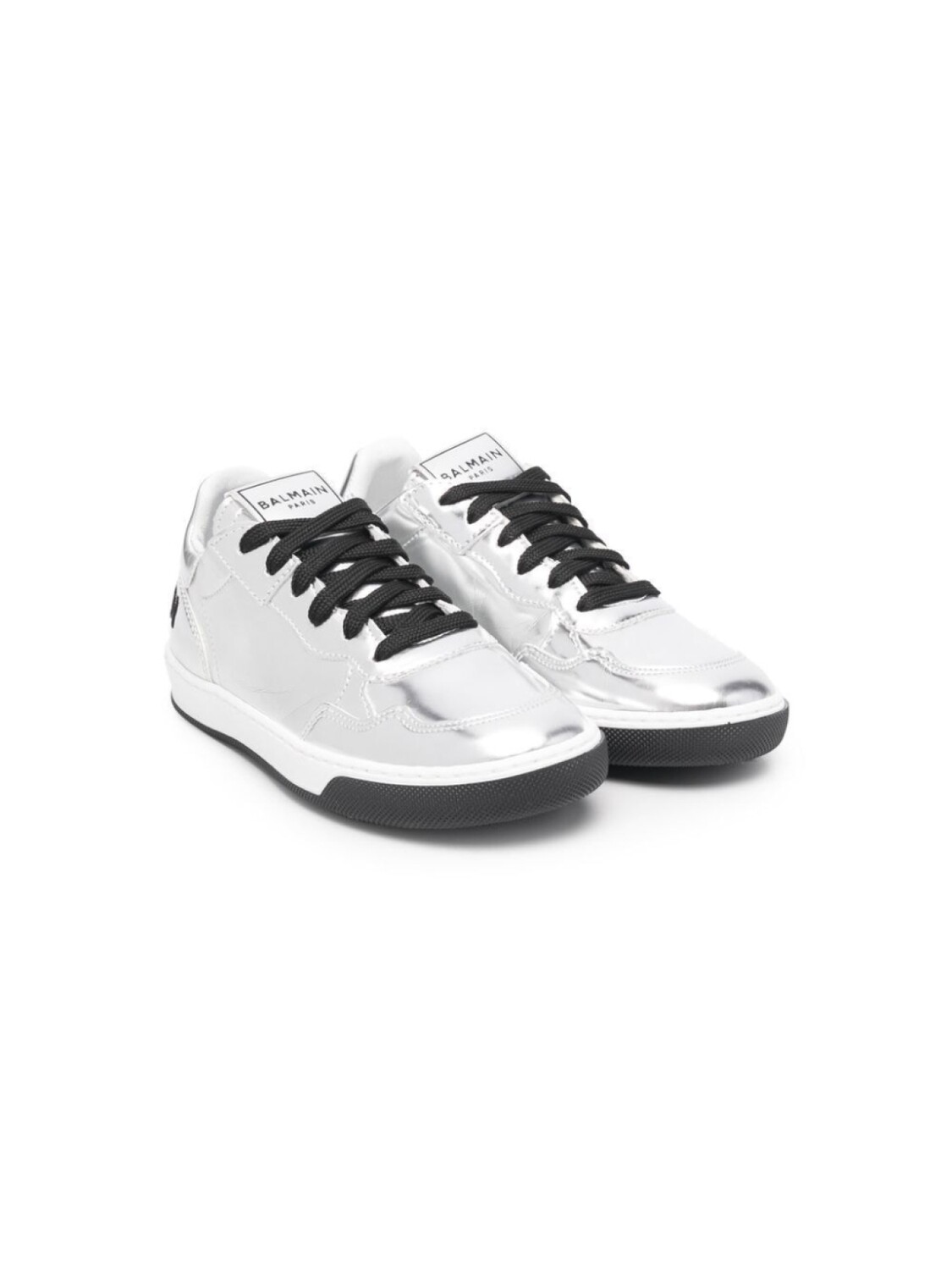 Balmain Kids кроссовки с эффектом металлик, серебристый
Balmain Kids кроссовки с эффектом металлик, серебристый
