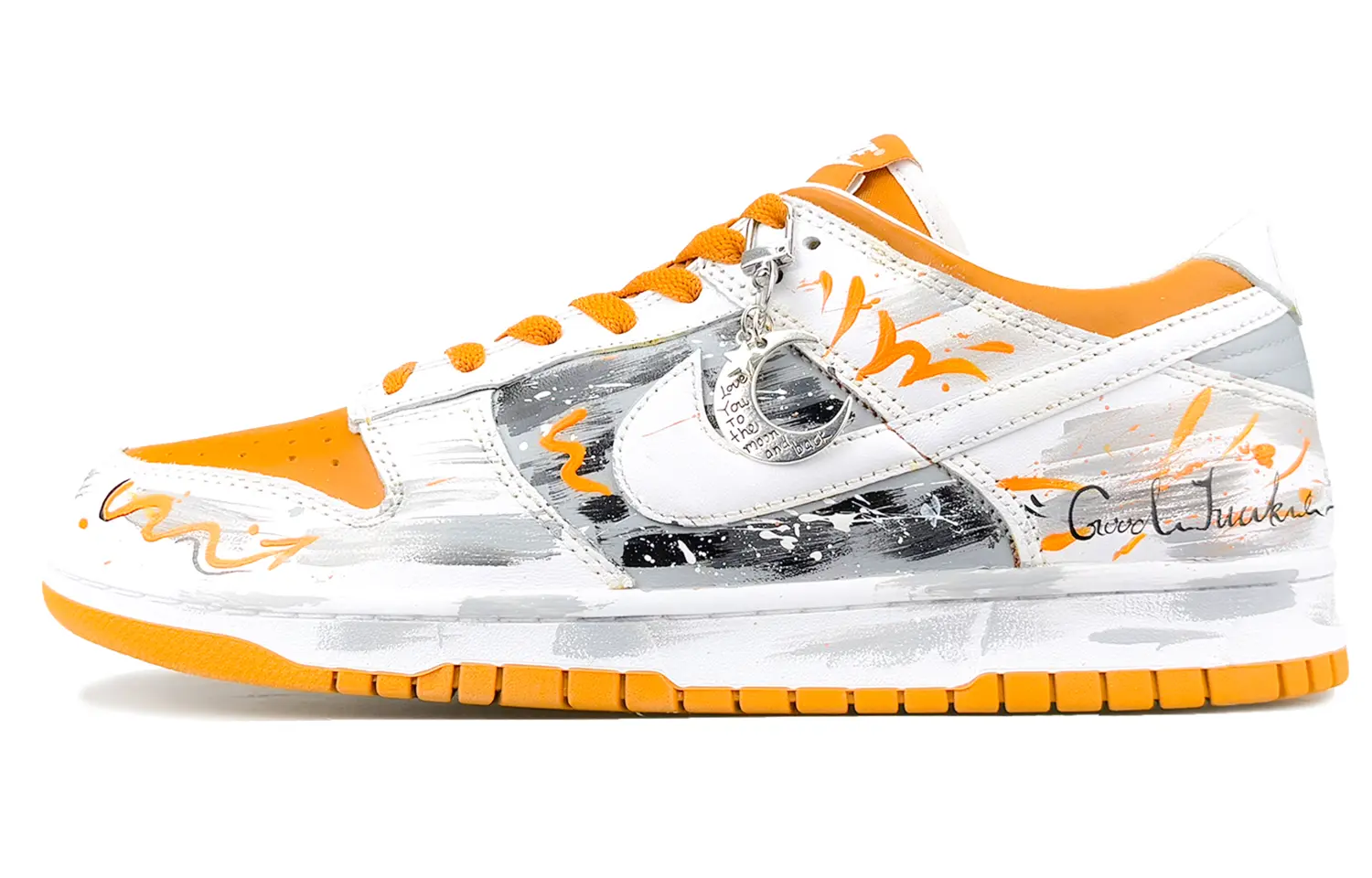 Nike Кроссовки для скейтбординга Dunk Low Top, мужские, оранжевые, белые, серые
Nike Кроссовки для скейтбординга Dunk Low Top, мужские, оранжевые, белые, серые
