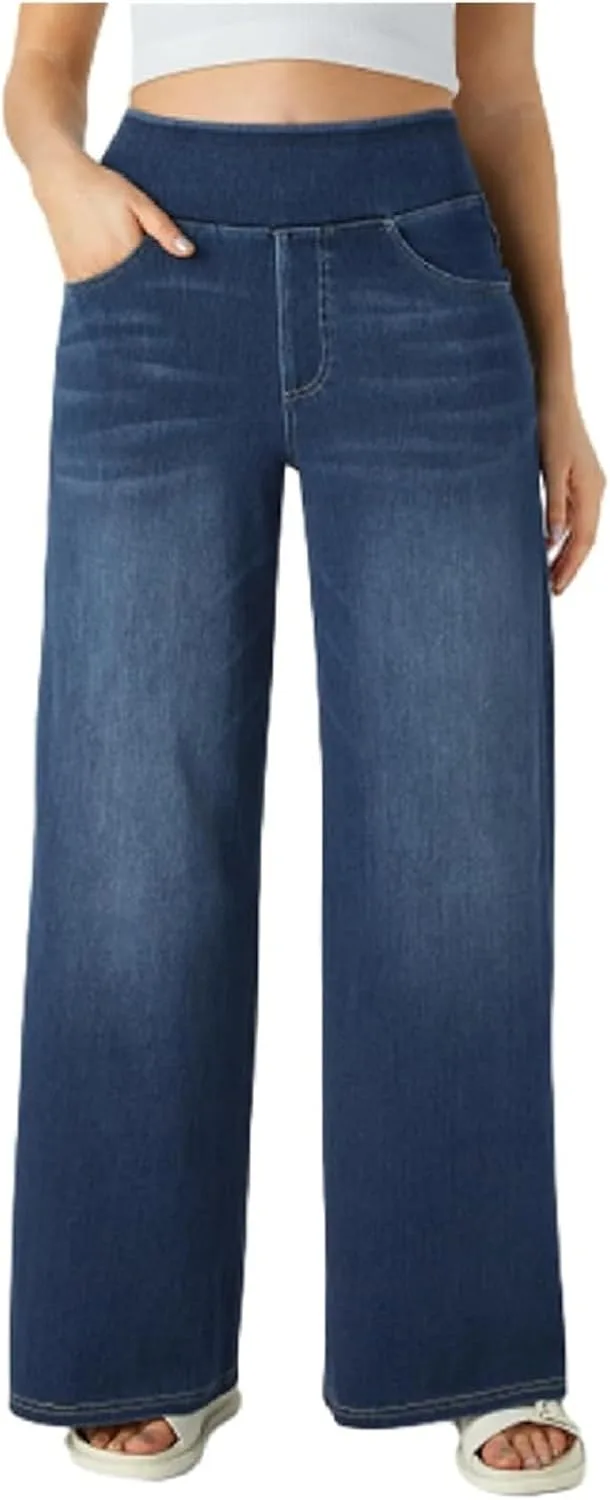 Джинсы Pull Up, Stretch, с высокой талией и широкими штанинами DGDXLMPNR
Джинсы Pull Up, Stretch, с высокой талией и широкими штанинами DGDXLMPNR