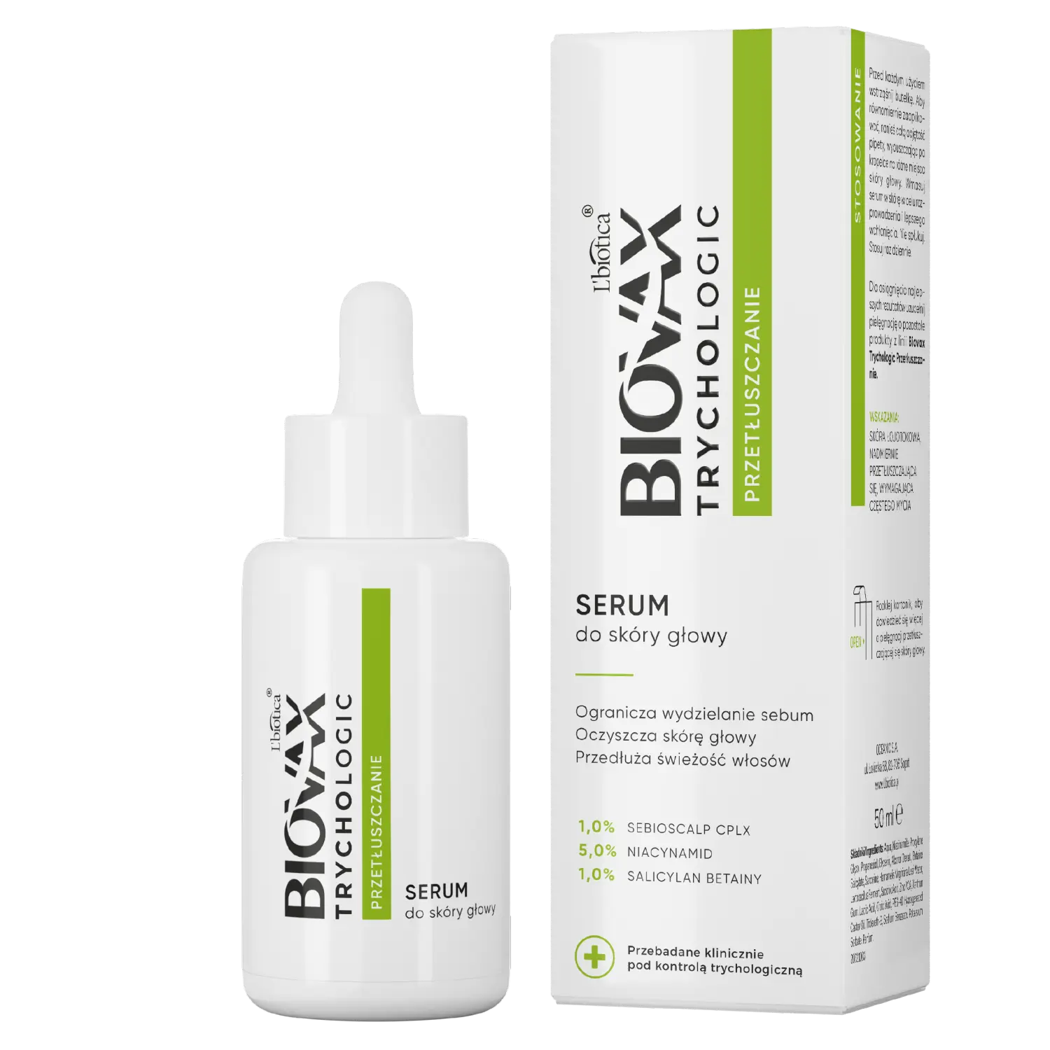 Сыворотка против жирности кожи головы Biovax Trychologic, 50 мл
Сыворотка против жирности кожи головы Biovax Trychologic, 50 мл