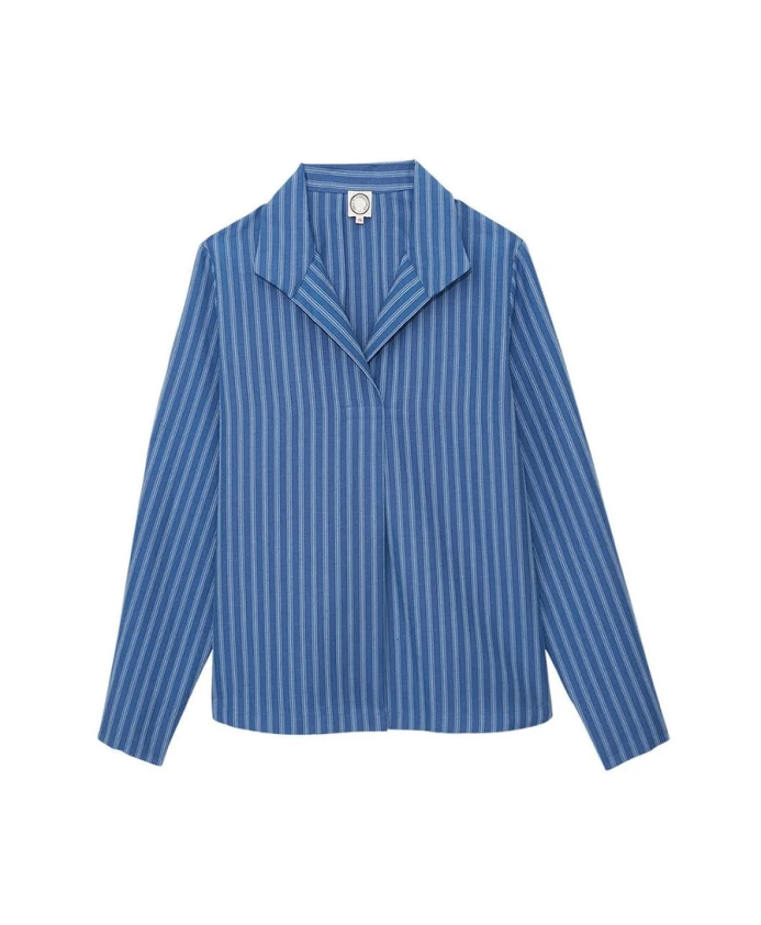 Рубашка оверсайз из льна и хлопка Ines De La Fressange Paris, синий
Рубашка оверсайз из льна и хлопка Ines De La Fressange Paris, синий