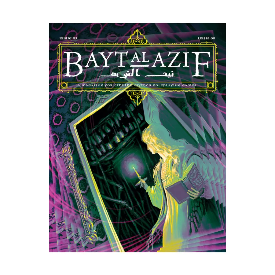 #3 "Houses of the Unholy Sacrifices, Grave Spirits, Sanity Point Cost", Bayt Al Azif - A Magazine for Cthulhu Mythos Roleplaying Games, мягкая обложка
#3 "Houses of the Unholy Sacrifices, Grave Spirits, Sanity Point Cost", Bayt Al Azif - A Magazine for Cthulhu Mythos Roleplaying Games, мягкая обложка