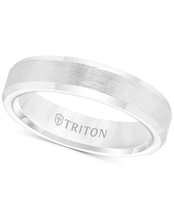 Мужское обручальное кольцо из белого карбида вольфрама (5 мм) Triton, tungsten
Мужское обручальное кольцо из белого карбида вольфрама (5 мм) Triton, tungsten