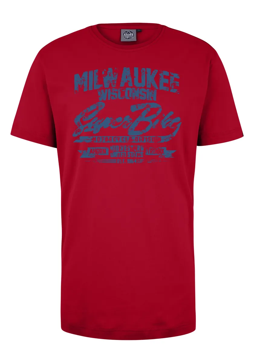 Футболка AHORN SPORTSWEAR "MILWAUKEE_ATLANTIC BLUE", с повседневным принтом спереди, красный
Футболка AHORN SPORTSWEAR "MILWAUKEE_ATLANTIC BLUE", с повседневным принтом спереди, красный