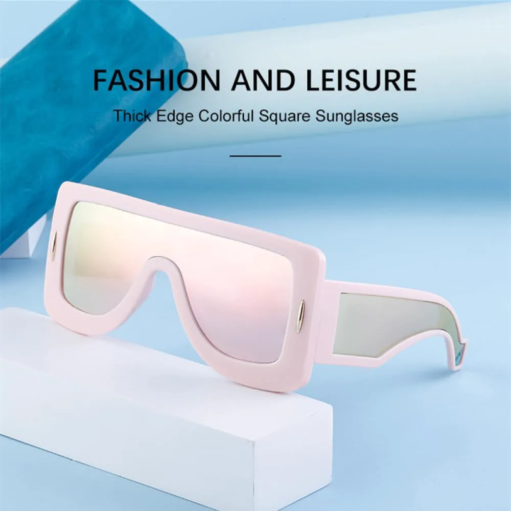 MUTYNE Модные цельные солнцезащитные очки большого квадратного размера для женщин, винтажные солнцезащитные очки с заклепками, сексуальные женские очки UV400, Brown
MUTYNE Модные цельные солнцезащитные очки большого квадратного размера для женщин, винтажные солнцезащитные очки с заклепками, сексуальные женские очки UV400, Brown