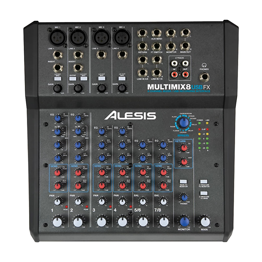 Alesis MultiMix 8 USB-микшер эффектов
Alesis MultiMix 8 USB-микшер эффектов