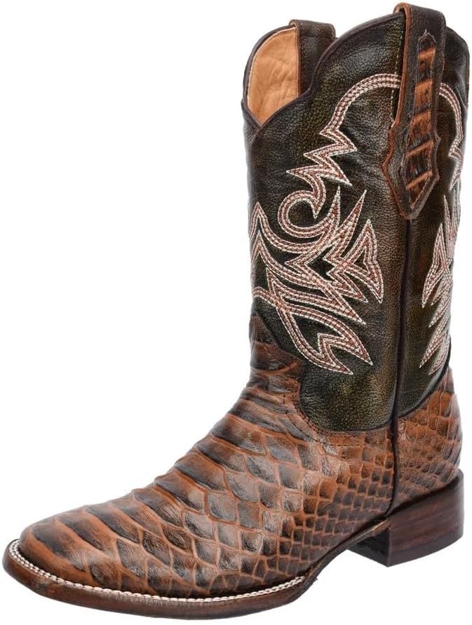 Мужские ковбойские ботинки в западном стиле с квадратным носком из натуральной кожи экзотической змеи питон - цвет медовый Generic, Honey
Мужские ковбойские ботинки в западном стиле с квадратным носком из натуральной кожи экзотической змеи питон - цвет медовый Generic, Honey