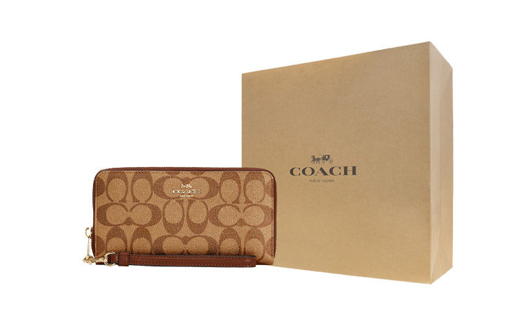 COACH Canvas With Leather Wallet Clutch Regular Women's Rosewood
COACH Canvas With Leather Wallet Clutch Regular Women's Rosewood