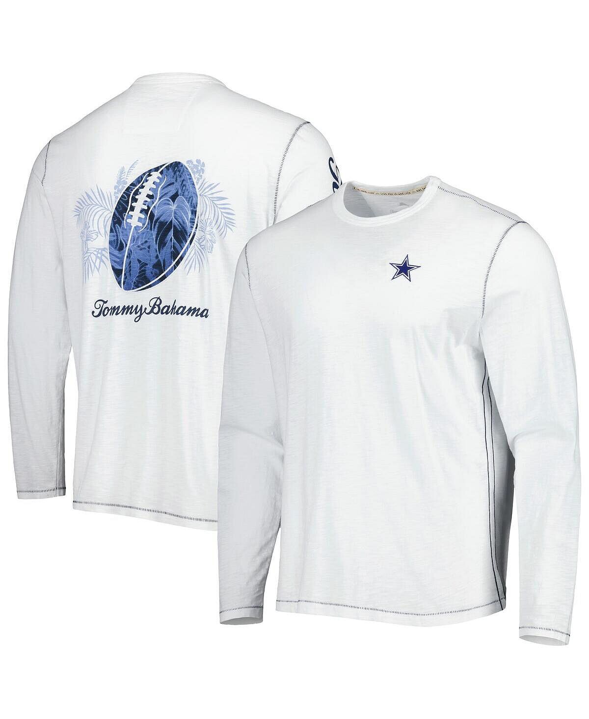 Мужская белая футболка с длинным рукавом dallas cowboys laces out billboard Tommy Bahama, белый
Мужская белая футболка с длинным рукавом dallas cowboys laces out billboard Tommy Bahama, белый