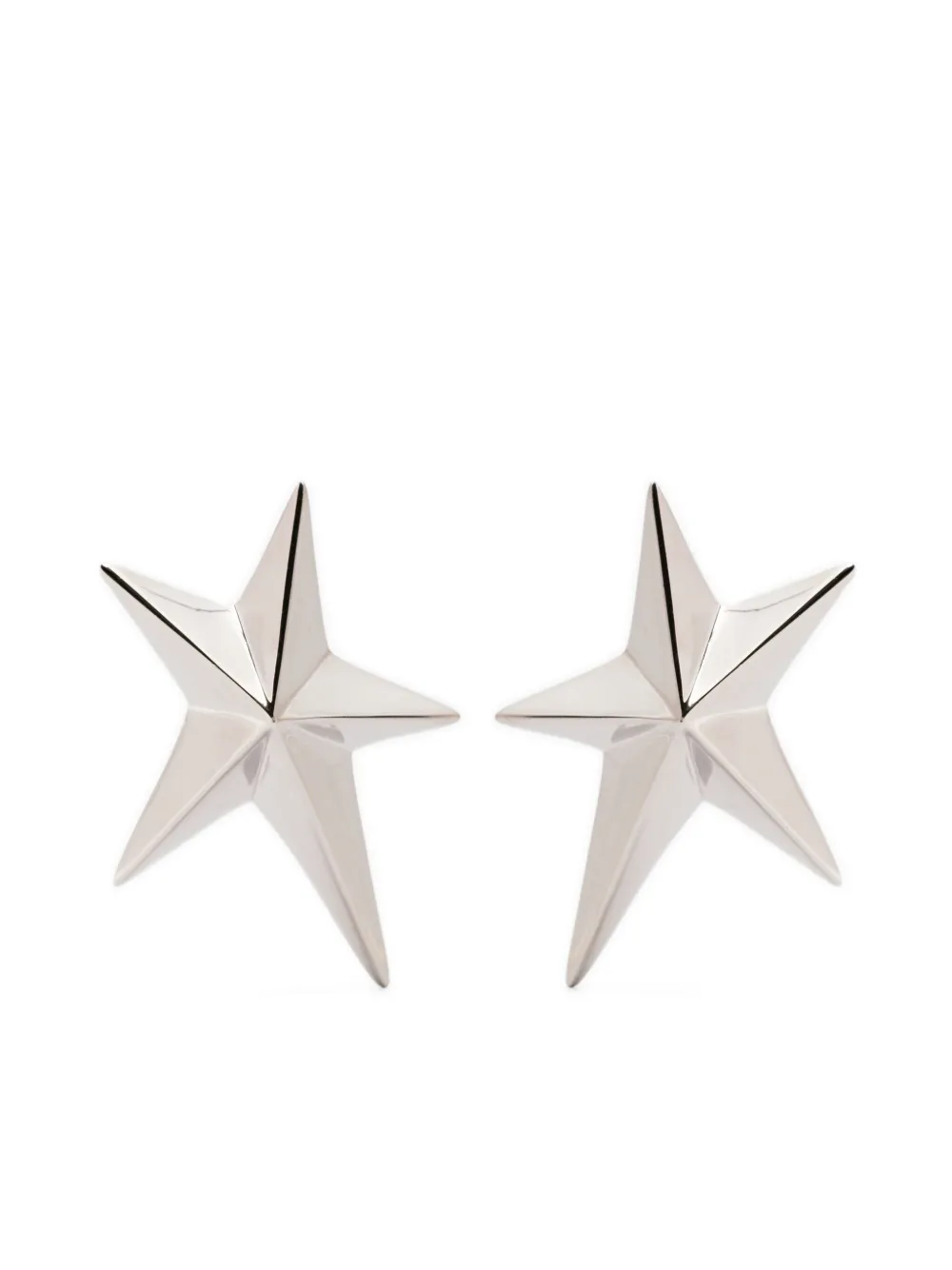 Серьги в форме звезд Mugler, серебяный 
Серьги в форме звезд Mugler, серебяный