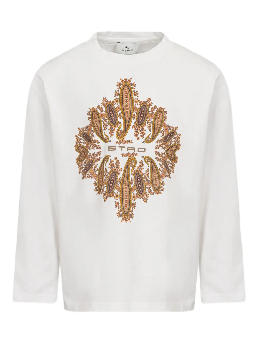 Футболка с длинными рукавами и принтом пейсли Etro Kids, белый
Футболка с длинными рукавами и принтом пейсли Etro Kids, белый